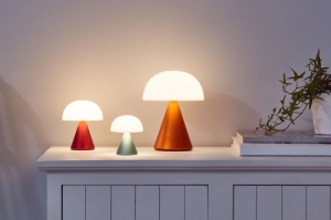 MINA OPLAADBAAR LEDLAMP MEDIUM RED