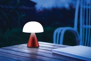 MINA OPLAADBAAR LEDLAMP MEDIUM RED