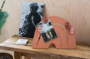 NIJNTJE  - SET 4 STUKS POWDER ROOS/TER