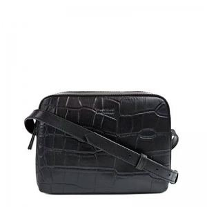 SUE - CLASSIC CROCO LEATHER BLACK