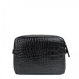 SUE - CLASSIC CROCO LEATHER BLACK