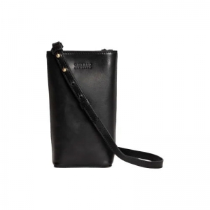 CHARLIE PHONE BAG - CLASSIC  LEATHER BLACK