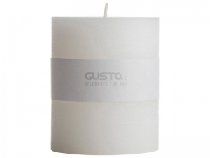 RUSTIC CANDLE  WHITE 