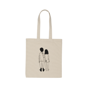 TOTE BAG NAKED COUPLE BACK 