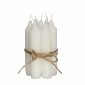 DORIS KAARSEN - SET VAN 7 WIT