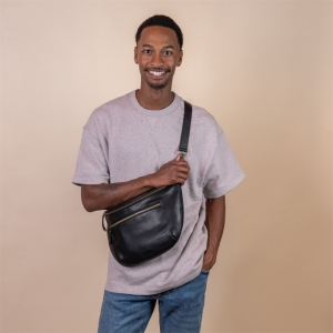 DREW MAXI BLACK - BLACK SOFT LEATHER ZWART