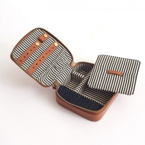 JEWELY BOX - STROMBOLI LEATHER BRUIN