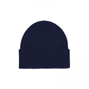 MERINO WOOL BEANIE MARINE BLUE