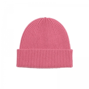 MERINO WOOL BEANIE RASPBERRY PINK