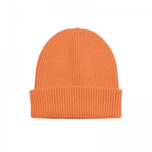 MERINO WOOL BEANIE SANDSTONE ORANG