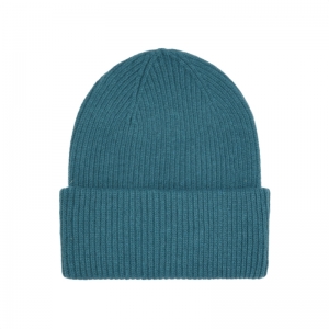MERINO WOOL HAT OCEAN GREEN