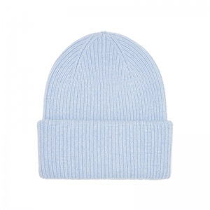 MERINO WOOL HAT POLAR BLUE