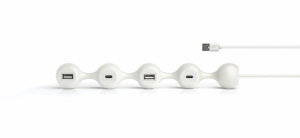 DESIGH USB HUB - 2 X USB A & 2 X USB C - Wit WHITE