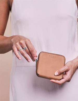 SONNY SQUARE WALLET - ECO CAMEL HUNTER BRUIN
