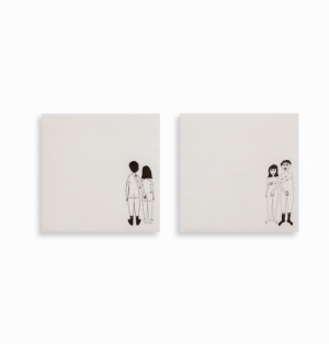 STICKY NOTES - NAKED COUPLE BACK & NAKED COUPLE 