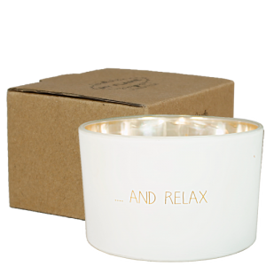 SOJA KAARS - AND RELAX - GEUR:  FRESH COTTON 