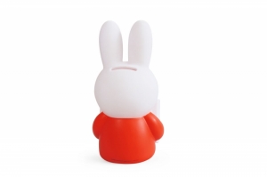 NIJNTJE LEEST SPAARPOT - ROOD - H 19cm - Ø 10 CM