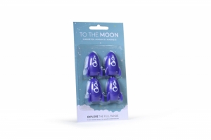 RAKET GALAXY BLUE MAGNEET  - SET 4 STUKS GALAXY BLUE