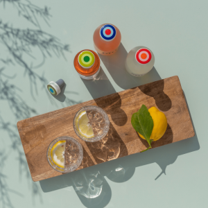 BOTTLE SEALS - SET OF 4 MULTICOLOR