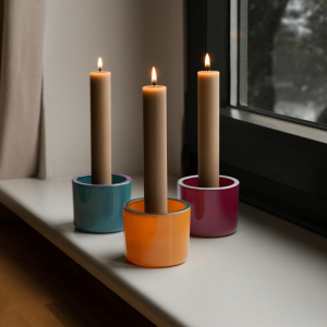 GLASS LIGHTS 01 - SET OF 3 MULTICOLOR