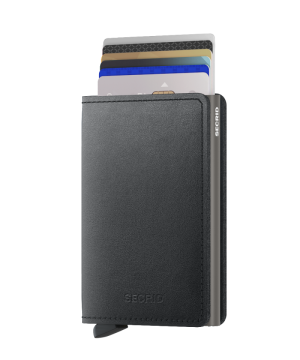 SLIMWALLET MIRUM - PLANT BASED BLACK BLACK