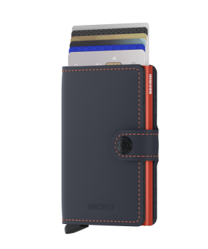 MINIWALLET MATTE NIGHTBLUE & ORANGE NIGHTBLUE/ORANG