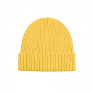 MERINO WOOL BEANIE LEMON YELLOW