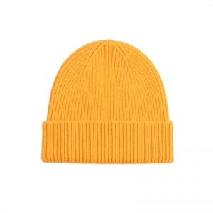 MERINO WOOL BEANIE BURNED YELLOW