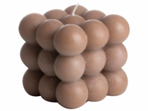 CANDLE CUBE BROWN