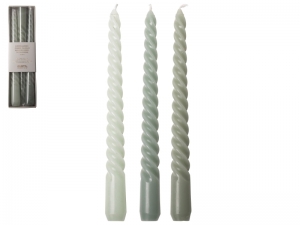 3 PACK SWIRL 20 cm GREEN