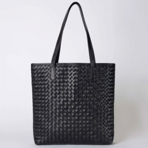 GEORGIA - WOVEN CLASSIC LEATHER BLACK