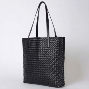 GEORGIA - WOVEN CLASSIC LEATHER BLACK