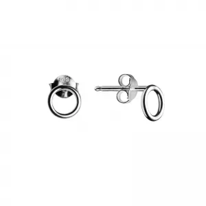 MINI CIRCLE EARRINGS ZILVER