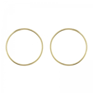 LARGE CIRCLE EARRINGS GOUD
