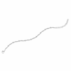 RHODIUM PLATED SET WITH WHITE CZ SILVER