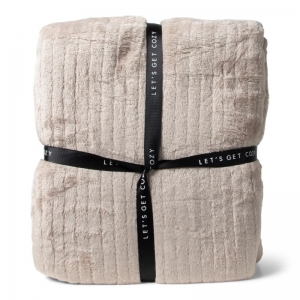 GIFT PLAID RPET TAUPE TAUPE