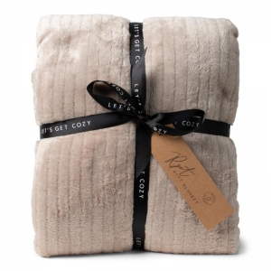 GIFT PLAID RPET TAUPE TAUPE