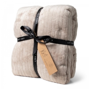 GIFT PLAID RPET TAUPE TAUPE