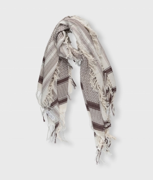 SCARF CHECK AUBERGINE
