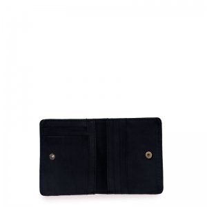 ALEX FOLD OVER WALLET BLACK - CLASSIC LEATHER ZWART
