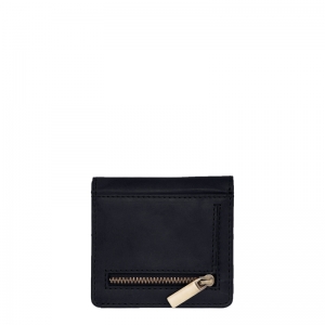 ALEX FOLD OVER WALLET BLACK - CLASSIC LEATHER ZWART