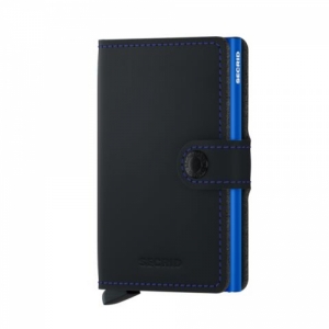 MINIWALLET BLACK & BLUE BLACK