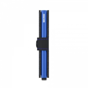 MINIWALLET BLACK & BLUE BLACK