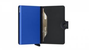 MINIWALLET BLACK & BLUE BLACK