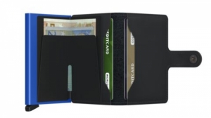 MINIWALLET BLACK & BLUE BLACK