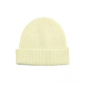 MERINO WOOL BEANIE SOFT YELLOW