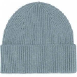 MERINO WOOL BEANIE STONE BLUE