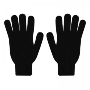 MERINO WOOL GLOVES DEEP BLACK