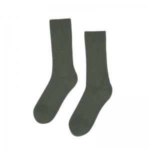 MERINO WOOL SOCKS DUSTY OLIVE