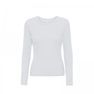WOMEN ORGANIC RIB T-SHIRT OPTICAL WHITE